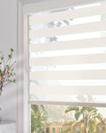 Persilux Zebra Blinds Dual Layer Roller Sheer Shades 46in x 72in