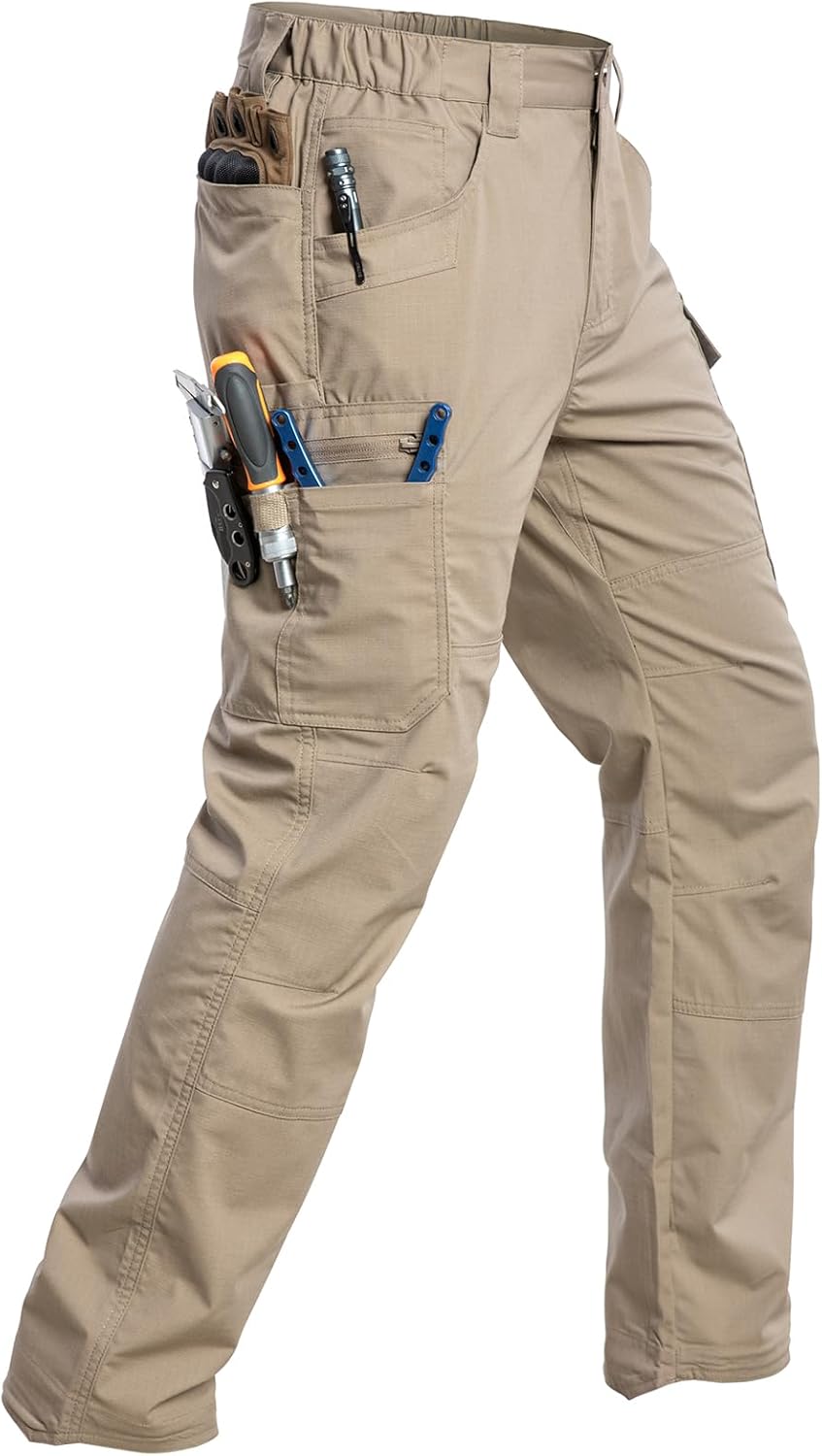 CARWORNIC Men's Stretch Ripstop Work Pants for All Activities
