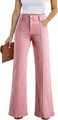 Casual Baggy Wide Leg Jeans for Women - Fashionable High Rise Fit