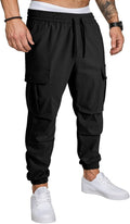 Mens Casual Cargo Joggers Pants - Comfortable Tapered Sweatpants