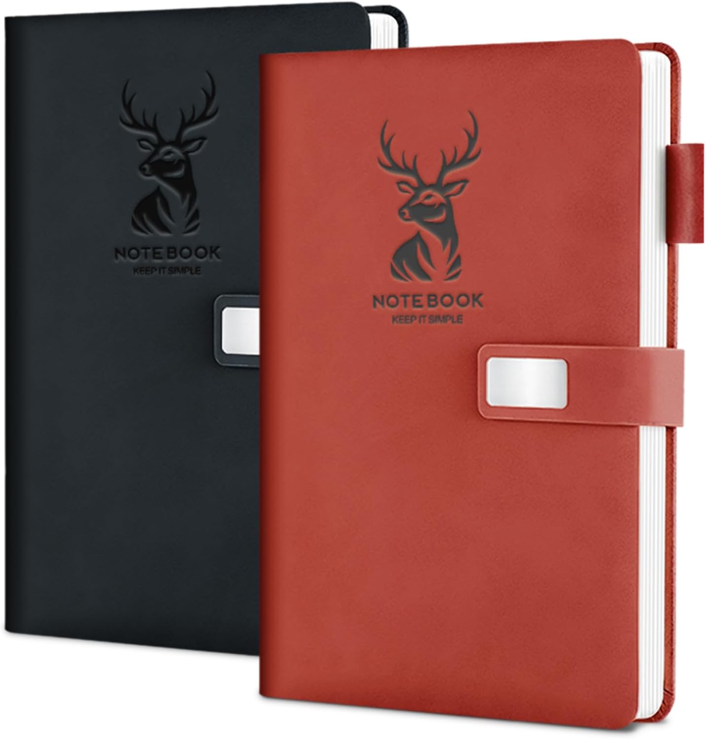 Premium Leather Journal Notebook with Thick Pages & Magnetic Closure
