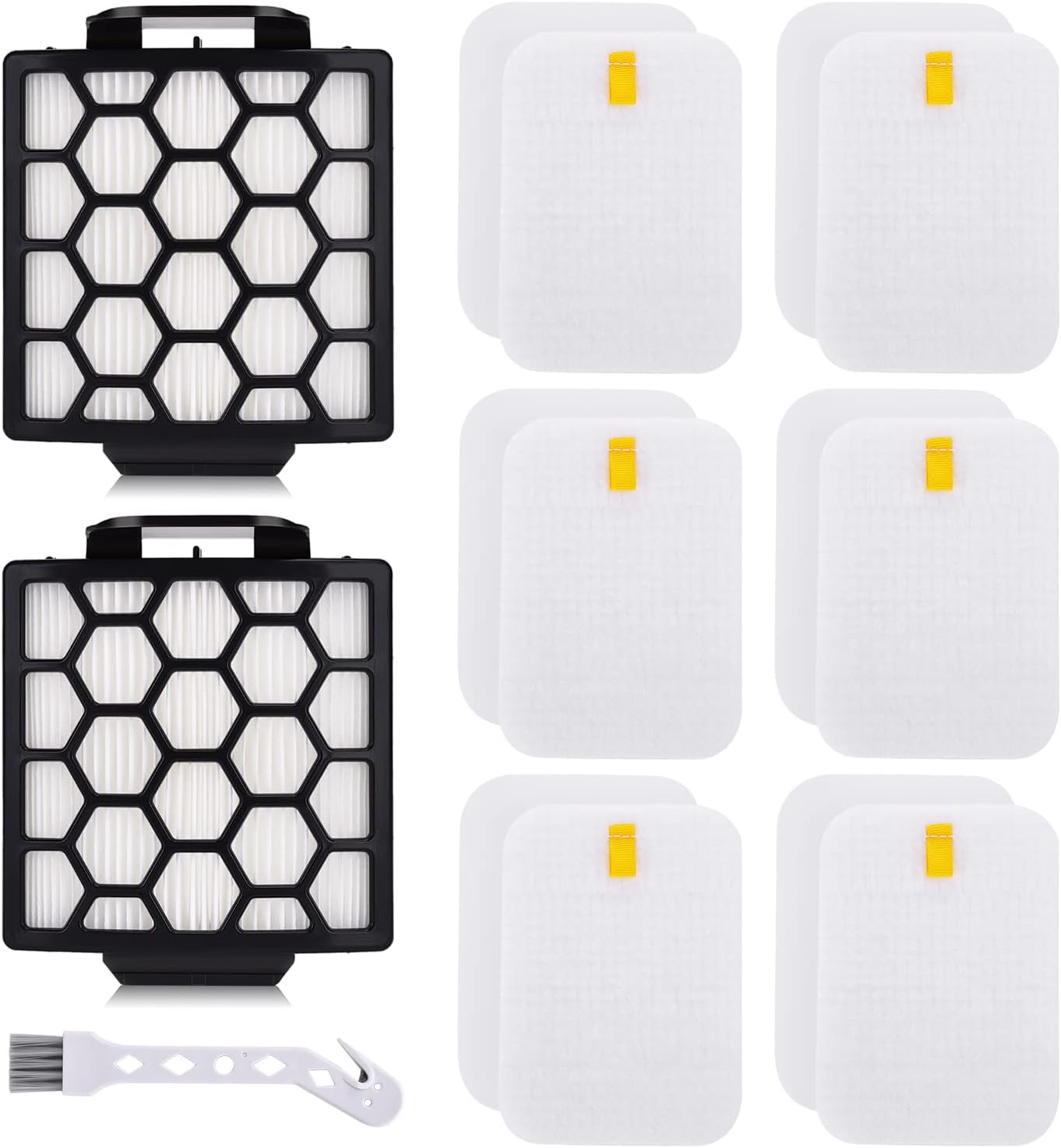 2 HEPA + 6 Foam Filters for Shark Pet Pro
