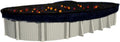 12 ft x 24 ft Oval Leaf Net Cover for Above Ground Pools - Easy Debris