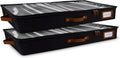 Under Bed Storage Box 33x17x4.5 in - Low Profile Organizer