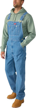 Dickies Men's Bib Overall - Durable Work Overalls for Boots Utility