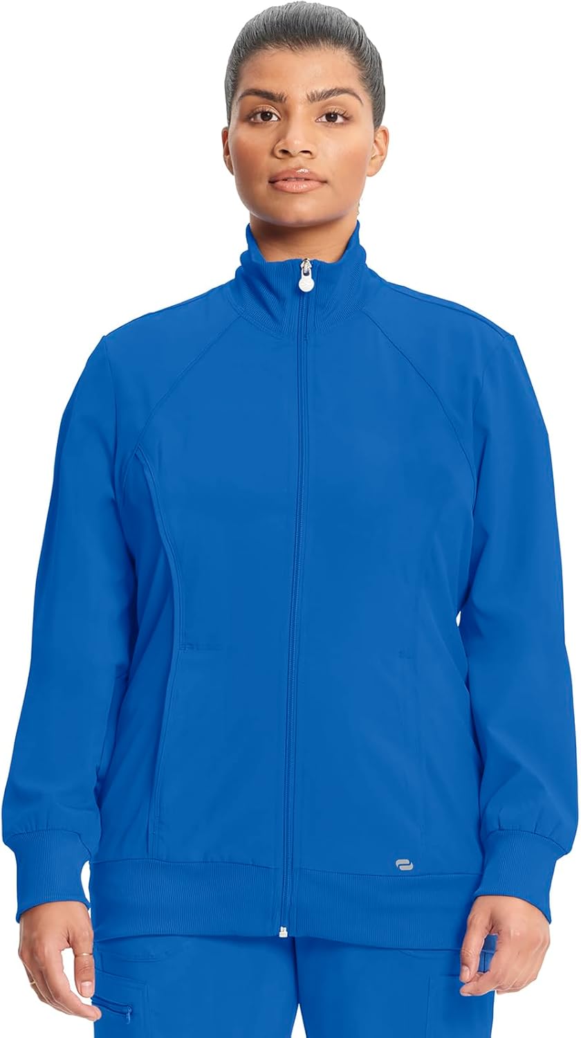 Infinity Zip Front Scrub Jackets for Women - 4-Way Stretch Fit