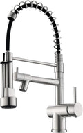 Commercial Kitchen Faucet with Pull Down Sprayer - Dual Mode Utility