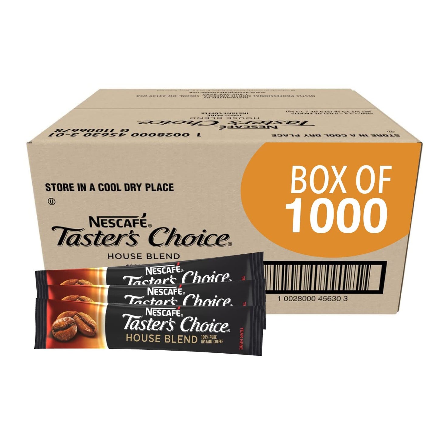 Nescafe Instant Coffee Packets for Smooth Light Roast Flavor