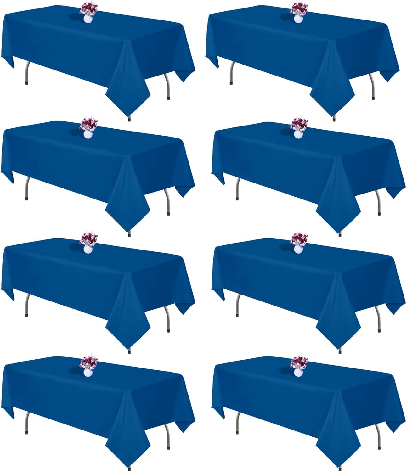 Royal Blue Tablecloth Rectangle 60x102 Inch for Events and Parties