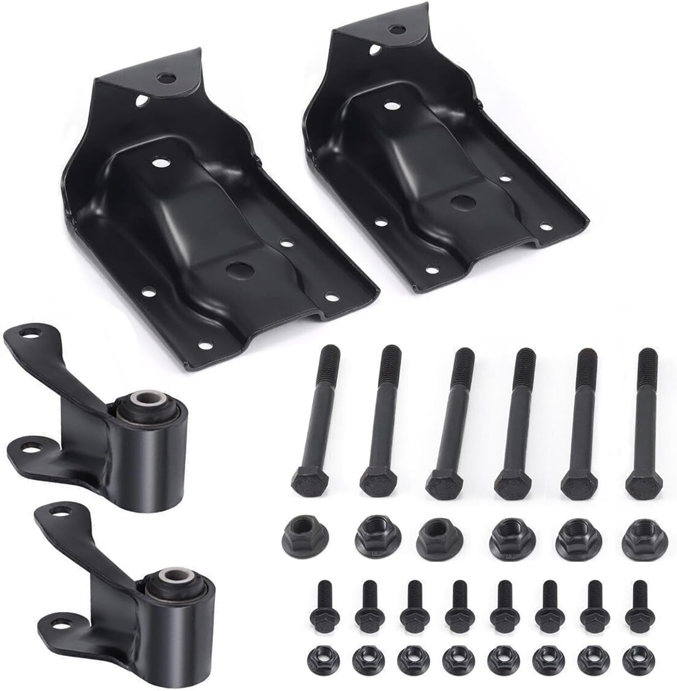 722-032 Rear Leaf Spring Hanger Bracket Shackle Kit for Chevy