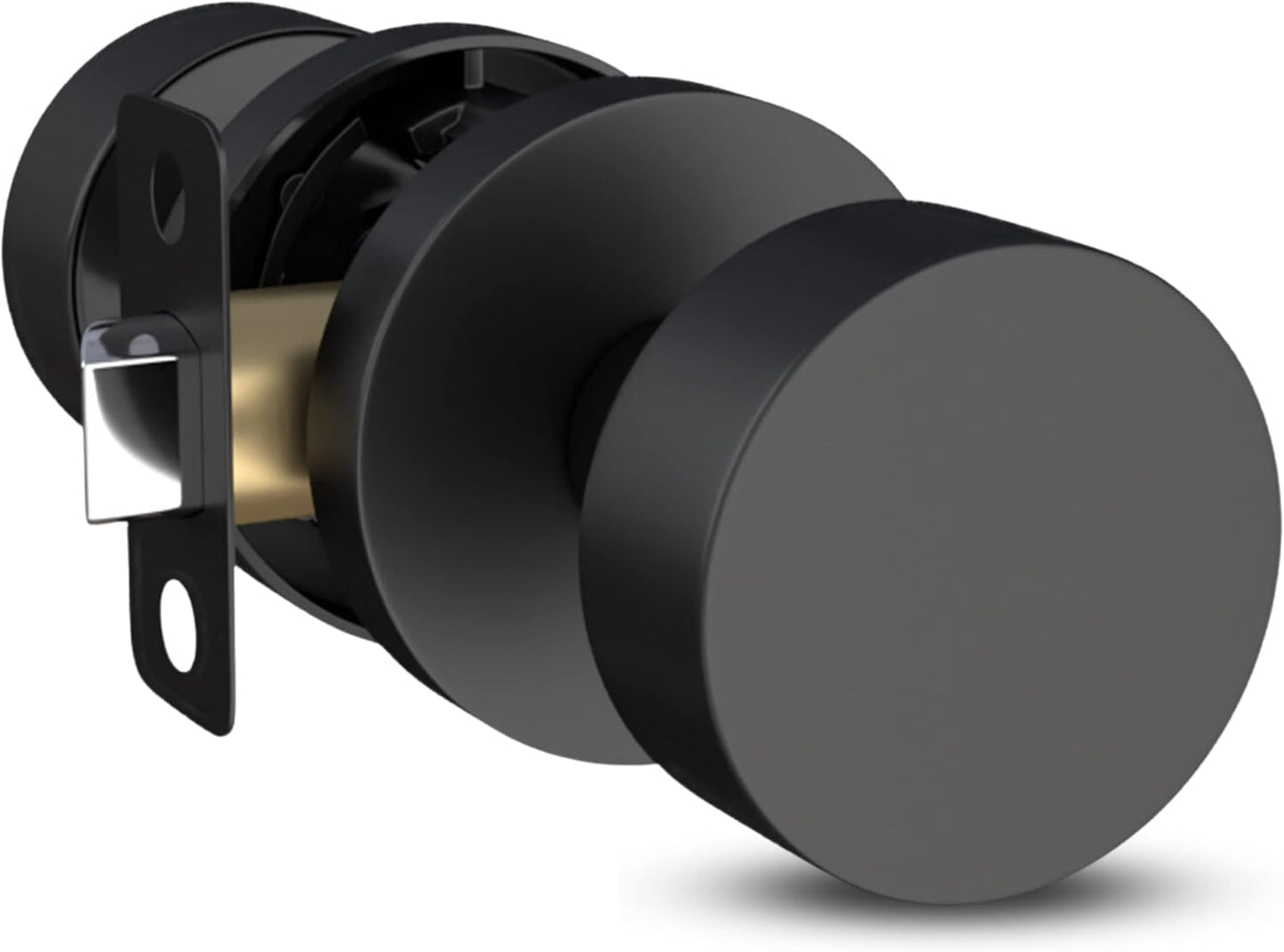 Mega Handles Buena Passage Door Knob - Matte Black Elegance