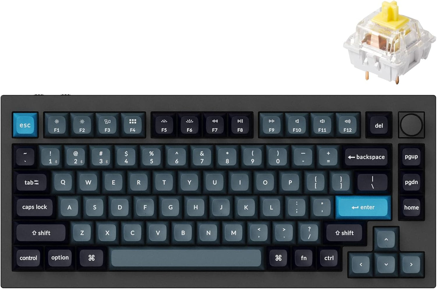 Keychron Q1 Pro Wireless Mechanical Keyboard - Hot-swappable Banana Switches