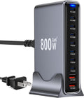 800W USB C Fast Charger Block 10-Port Charging Station - Dual 140W PD