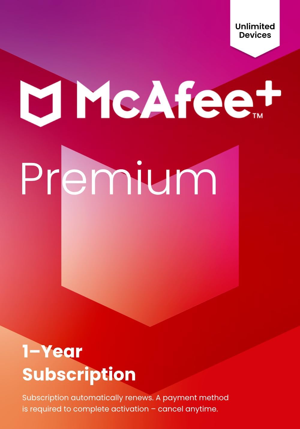 McAfee+ Premium Individual Unlimited Devices 2025 Cybersecurity