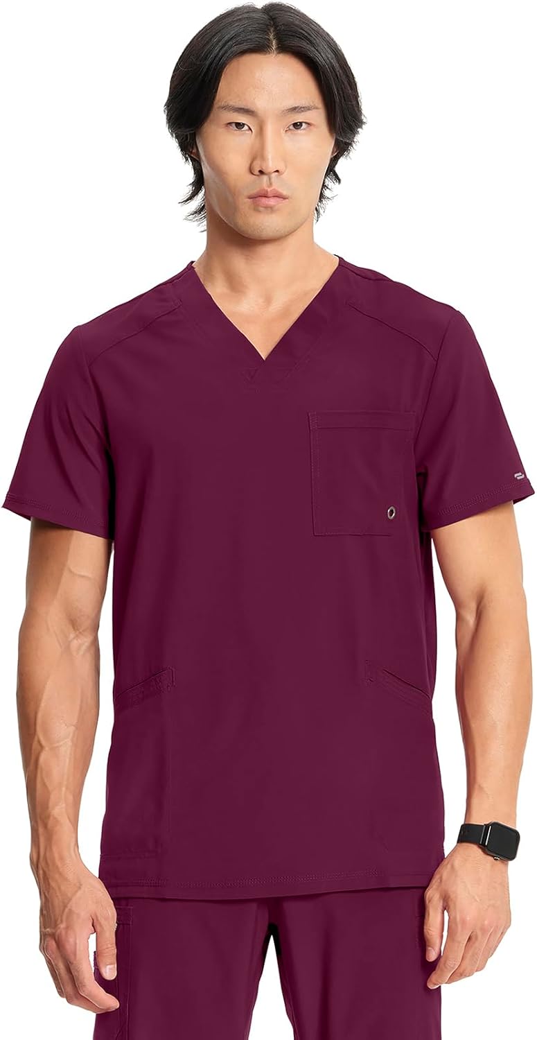 Cherokee Infinity V-Neck Men's Scrub Top for Comfort & Style