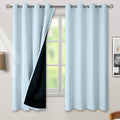BGment Baby Blue 100% Blackout Curtains 63 in Length - Nursery
