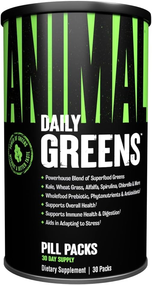 Animal Daily Greens Pill Packs for Superior Digestion and Health
