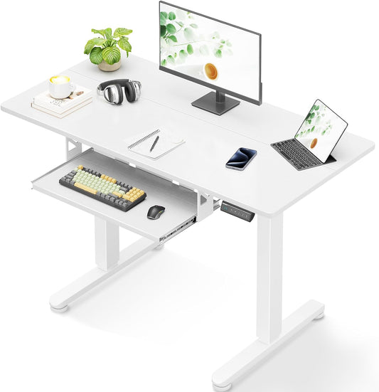 Casaottima Small Electric Standing Desk - Adjustable Height for Home & Office