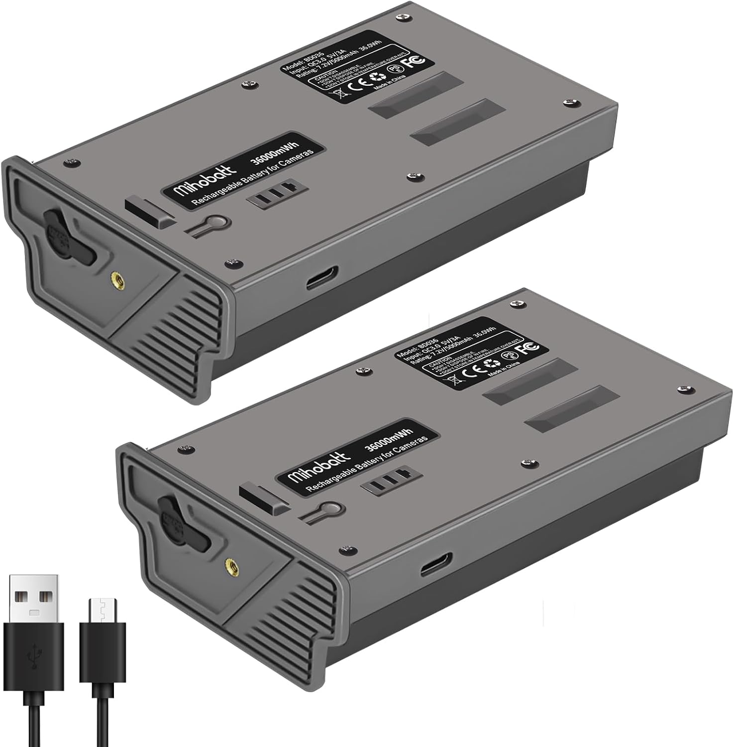 36000mWh Rechargeable Lithium-ion Battery Pack for Trail Cameras