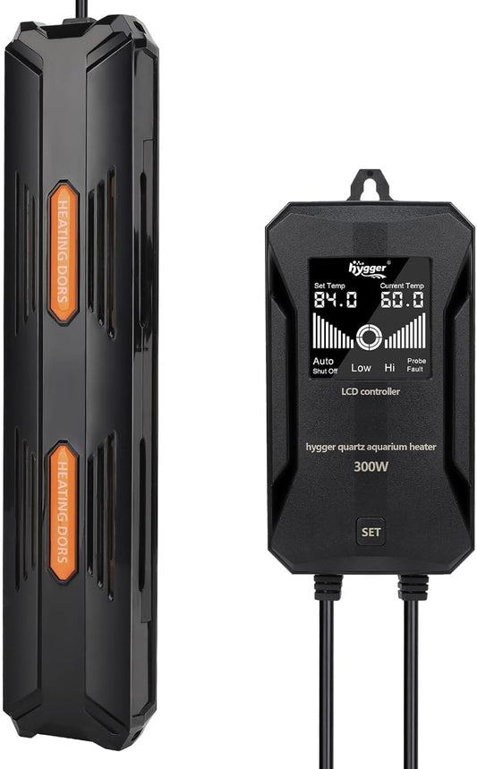 hygger Submersible Fish Tank Heater with Digital Controller