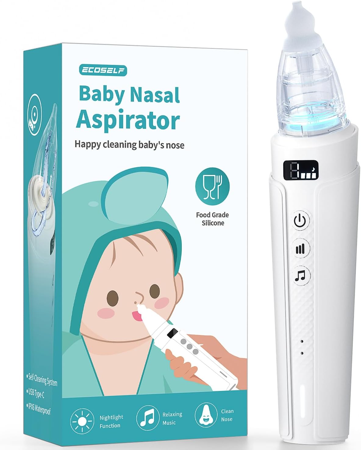 Electric Nasal Aspirator for Baby: Self-Cleaning & Portable