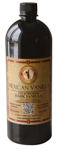 Pure Dark Mexican Vanilla Extract Gluten-Free 1 Liter - Bold Flavor