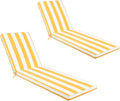 Outdoor Lounge Chair Cushions Set for Patio Chaise Lounge Use