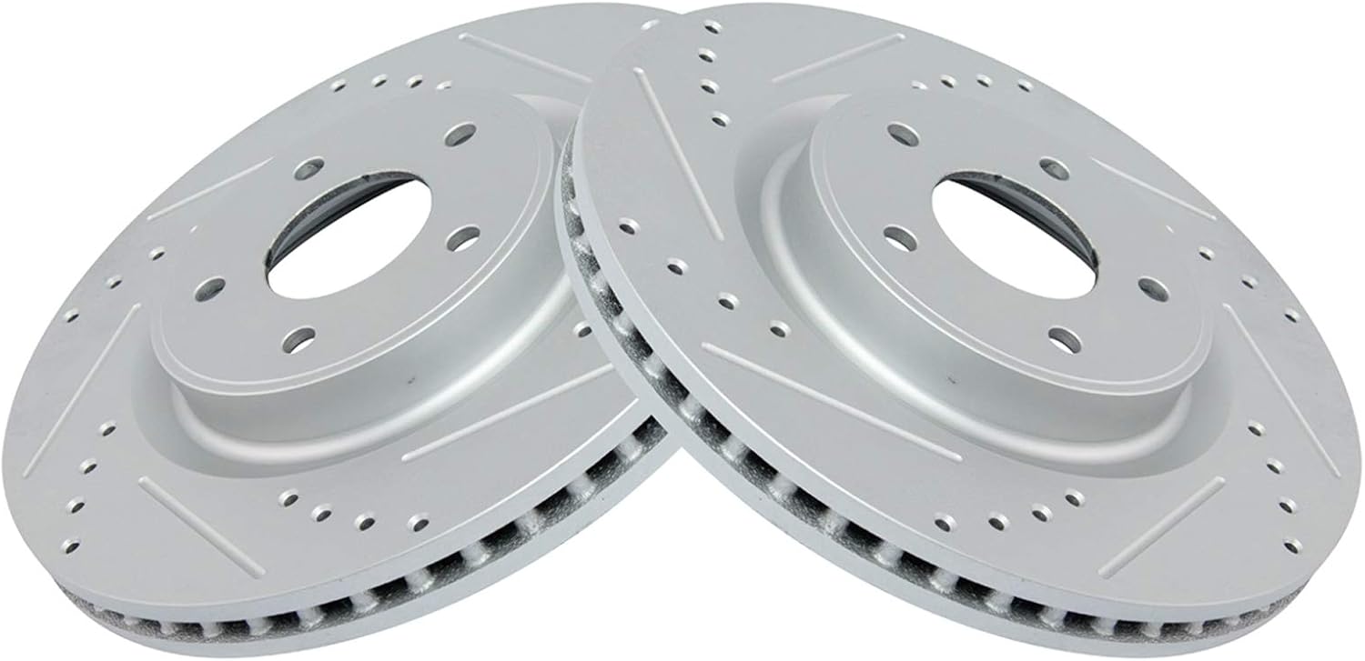 TRQ Front Performance Brake Rotor Set for JX35 Murano Pathfinder