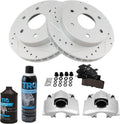 Front Performance Brake Pad & Rotor Kit Ceramic G-Coated - Durable