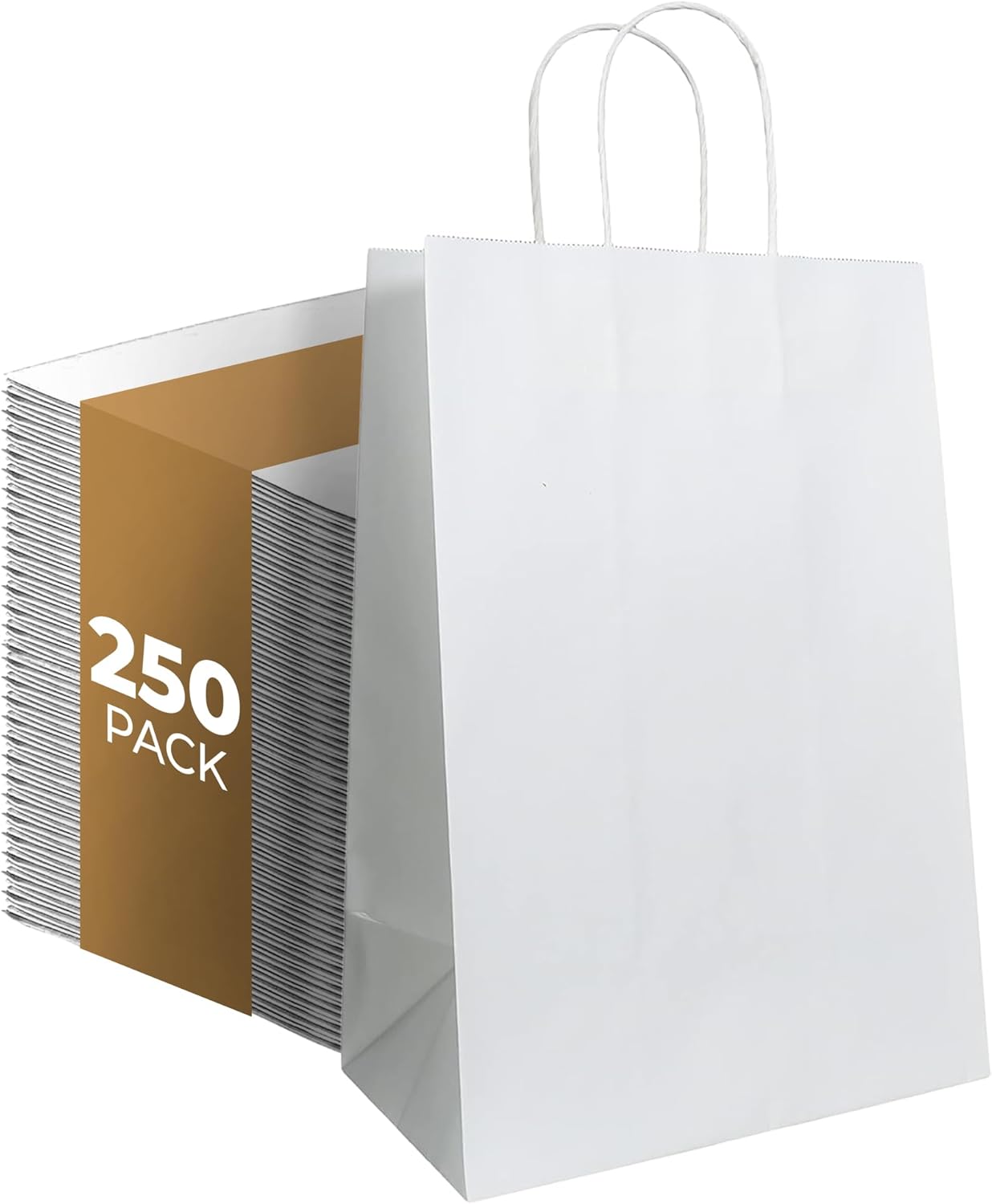 PTP BAGS White Tote Bags 9in x 5.75in x 13.5in for All Needs