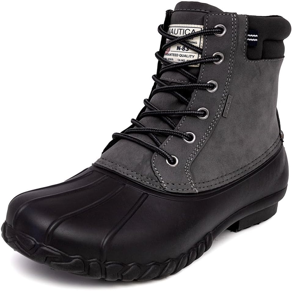Nautica Mens Duck Boots Waterproof Insulated Winter Shoe Review