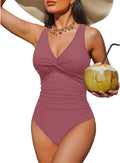 Holipick Women Tummy Control One Piece Swimsuit - Slimming Coverage Up