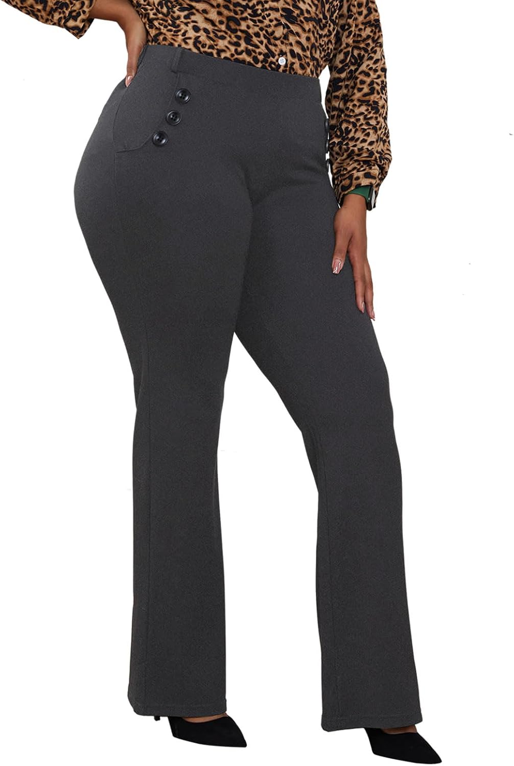 Wrinkle-Free Stretch Dress Pants for Women - Comfort & Style