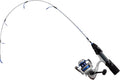 White Noise Ice Combo 26in M - Durable Ice Fishing Rod and Reel