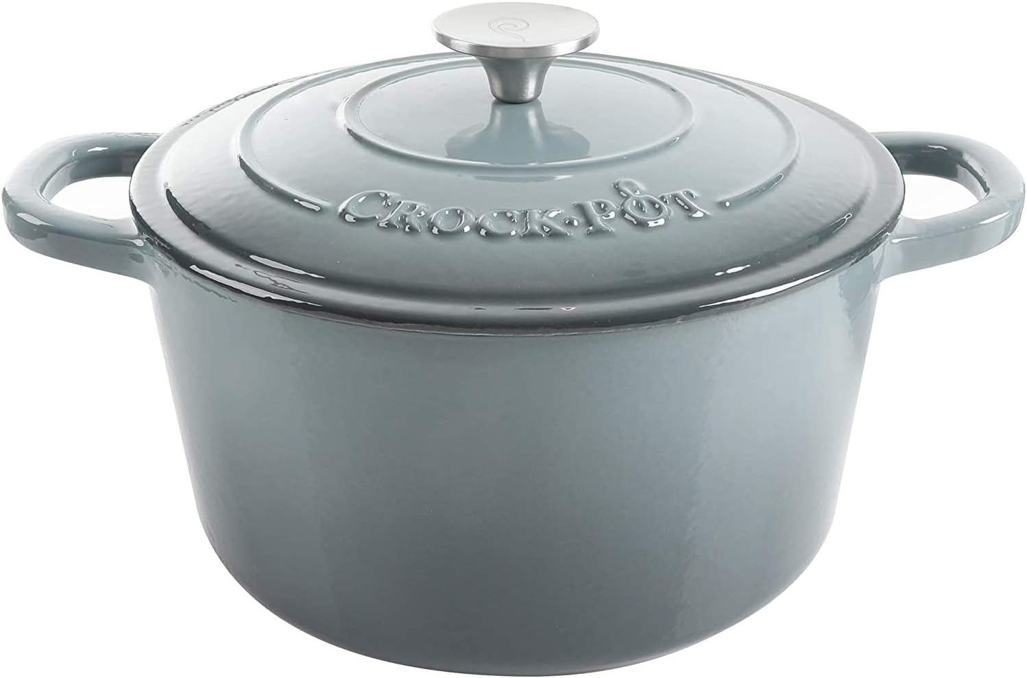 Crock Pot Artisan 5-Quart Round Enameled Cast Iron Dutch Oven