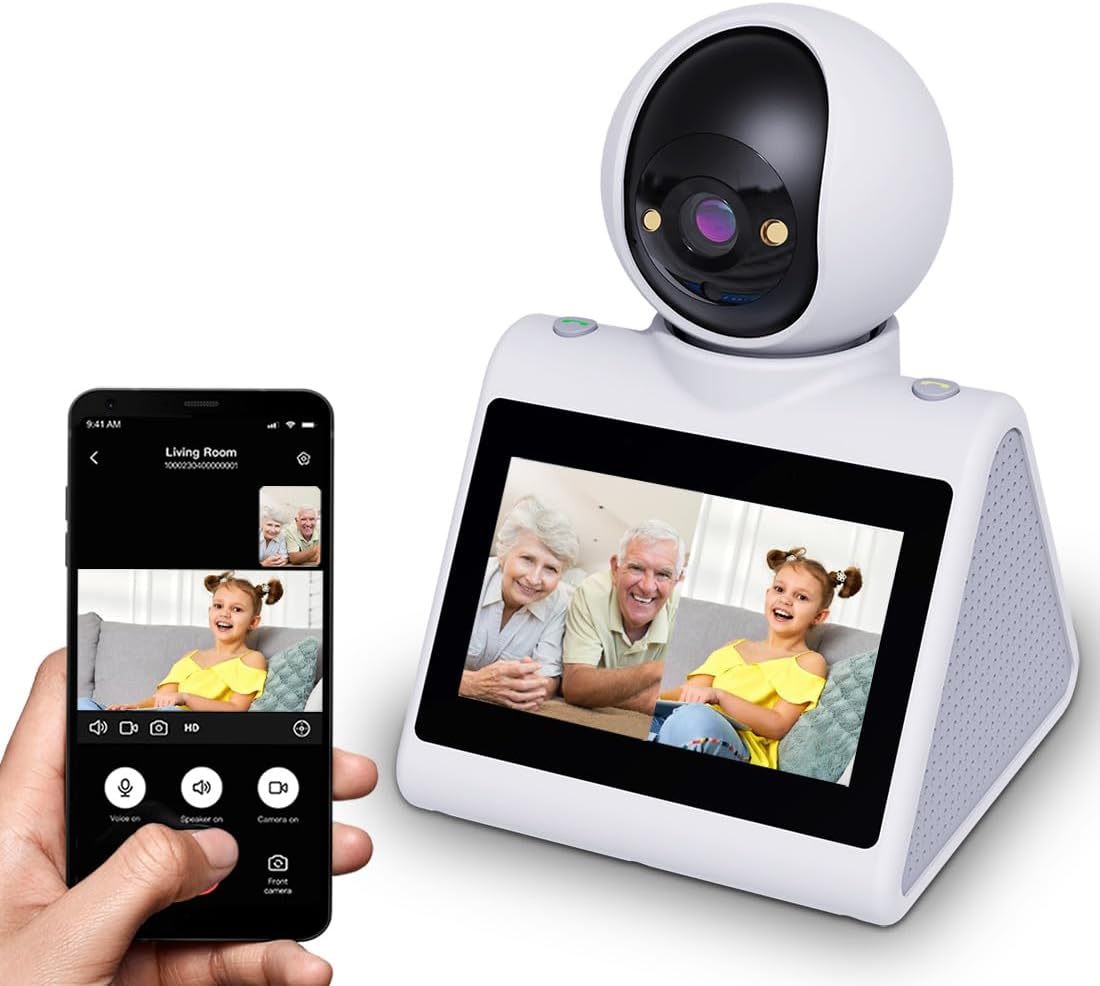 Indoor Home Security Camera with 4.3inch Big Screen Features