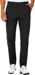 Golf Pants for Men Slim Fit Stretch Tapered - Zipper Pockets