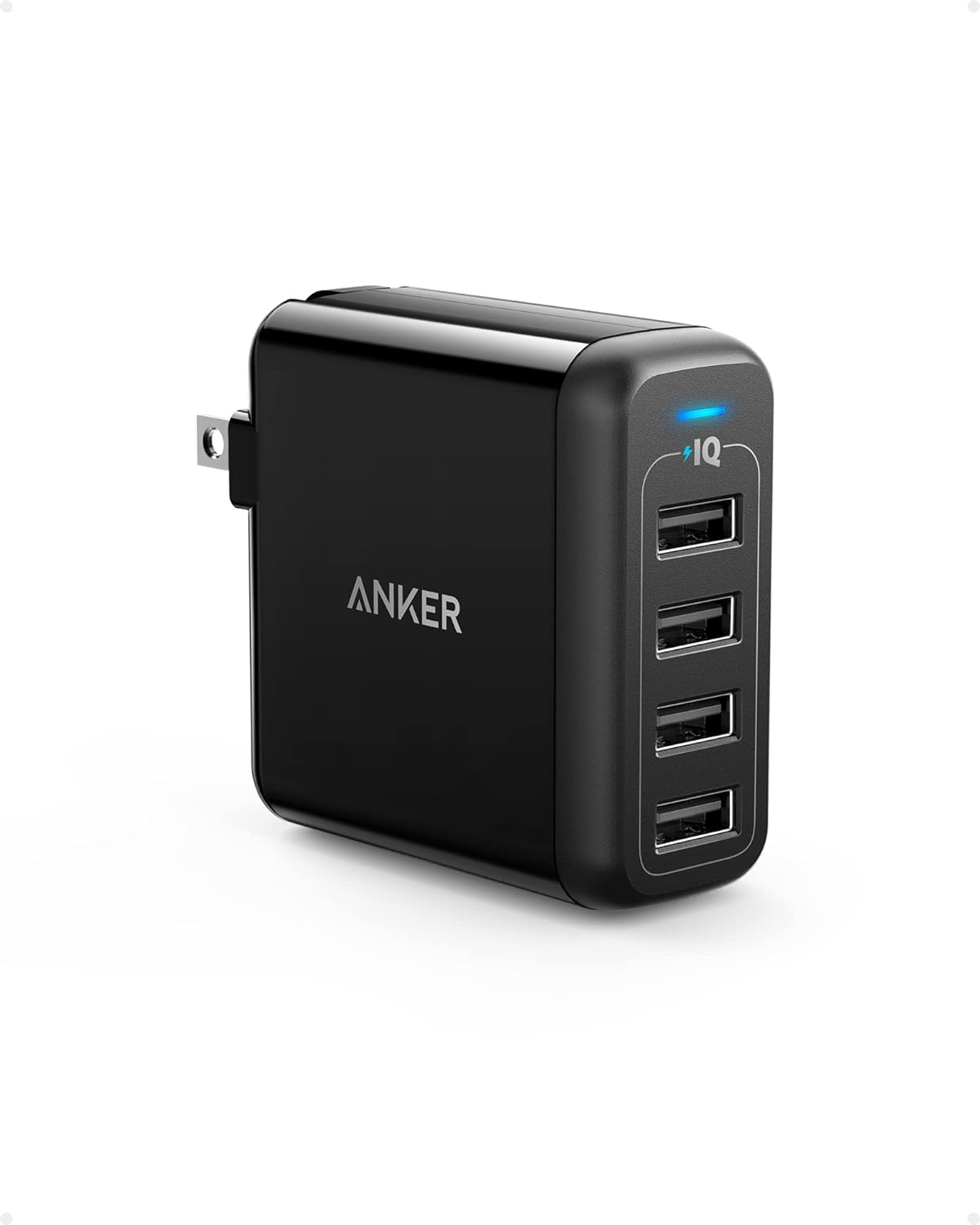 Anker 40W 4-Port USB Charger for iPhone & Galaxy