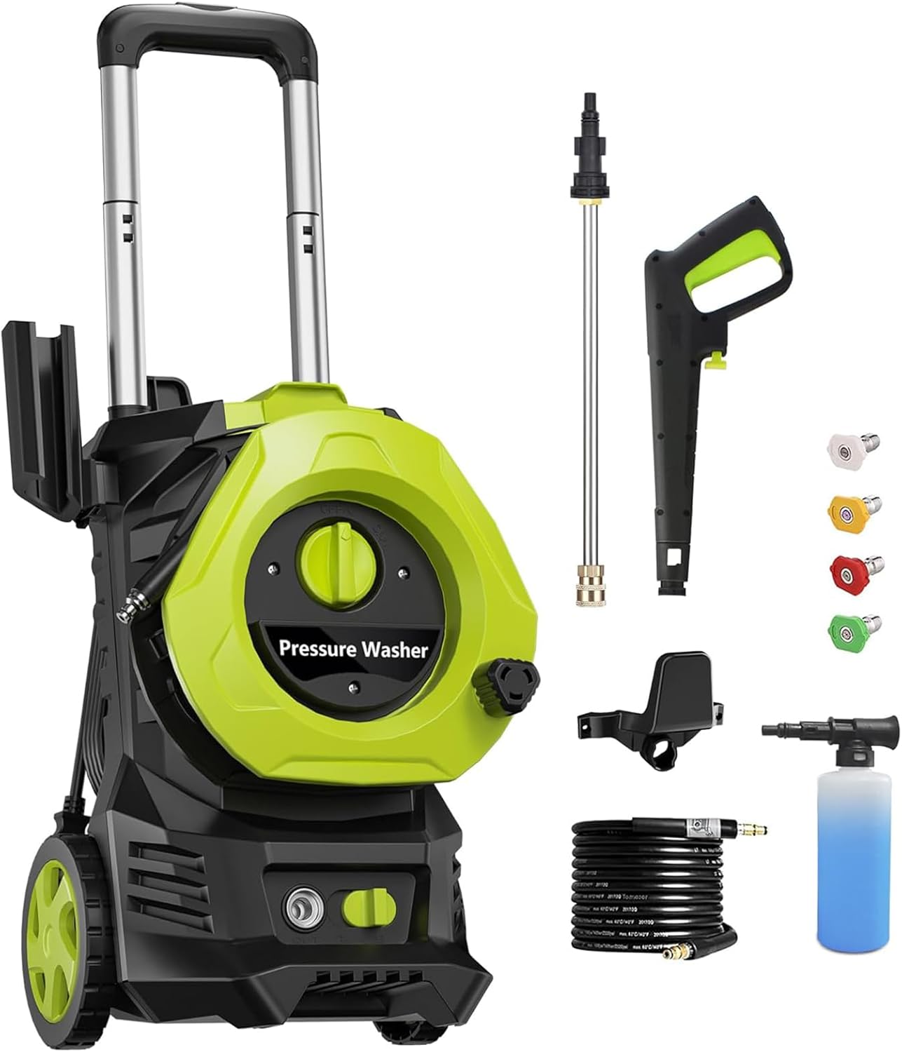Powerful 4800PSI Electric Pressure Washer - Ultimate Garden Cleaning