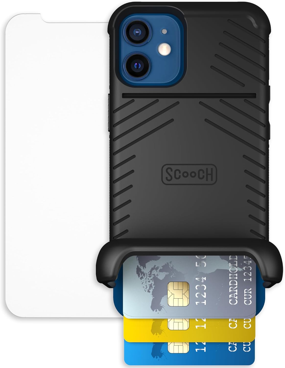 Scooch iPhone 12 Mini Case with Card Holder and Kickstand
