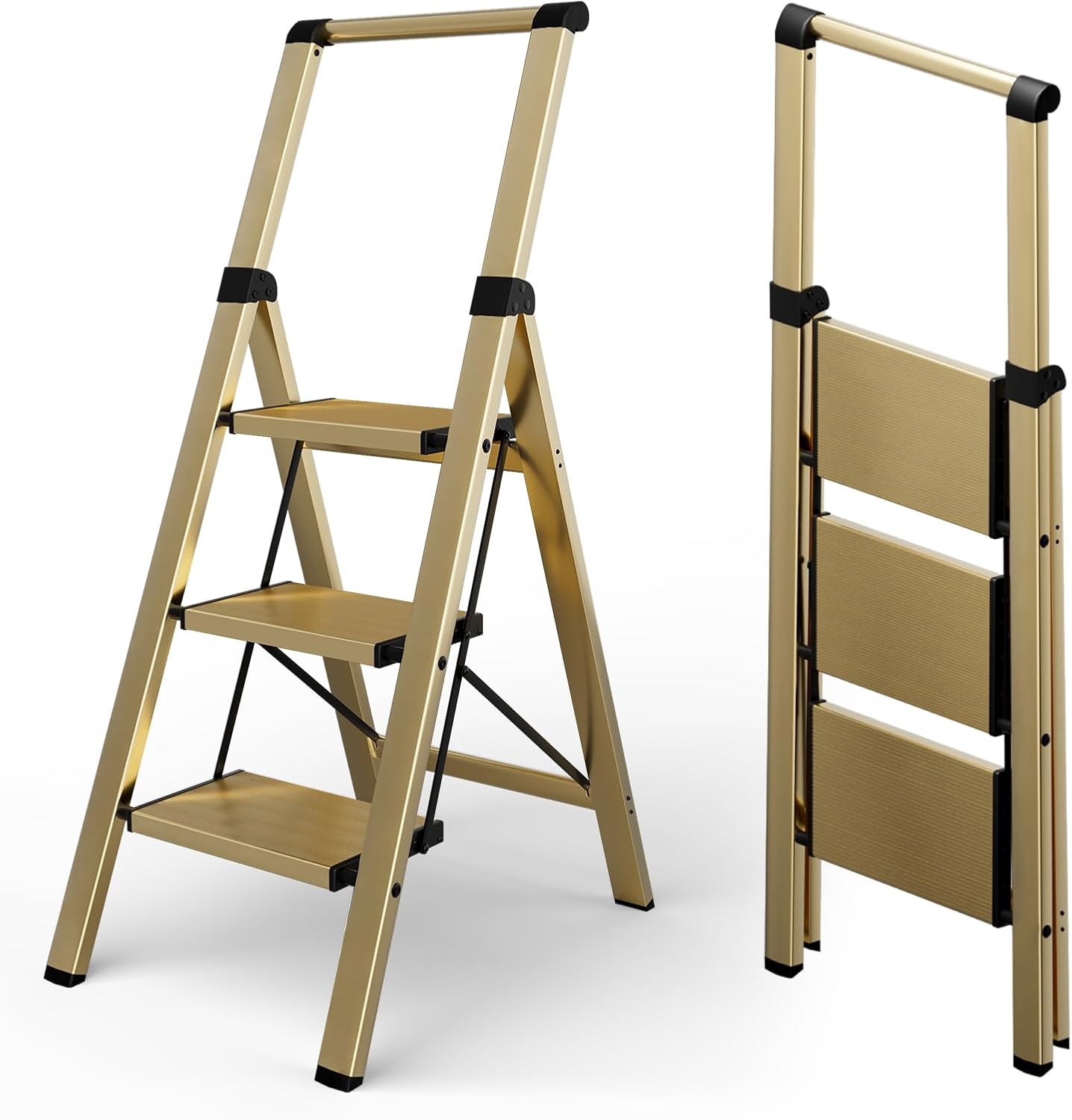 Taranta 3 Step Ladder - Lightweight Aluminum Folding Design