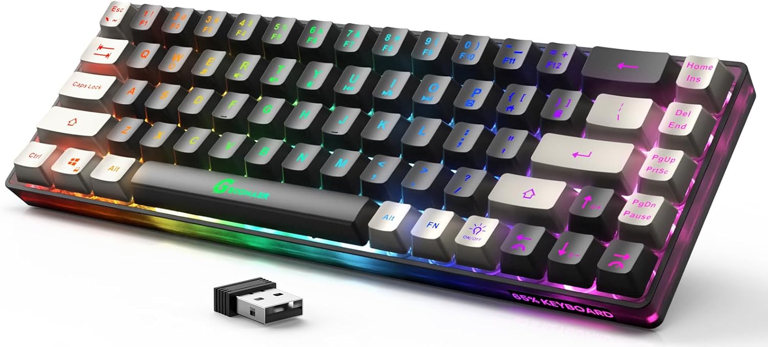 Ultra-Compact Wireless Gaming Keyboard - No Lag, No Wires!
