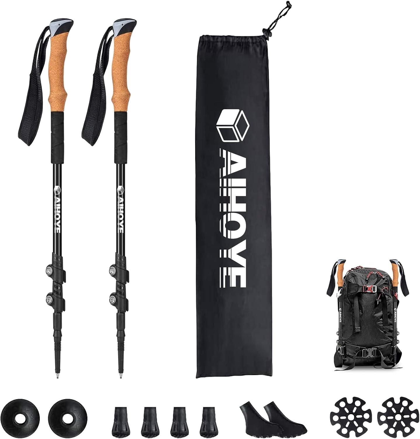 Aihoye Trekking Poles - Lightweight & Strong!