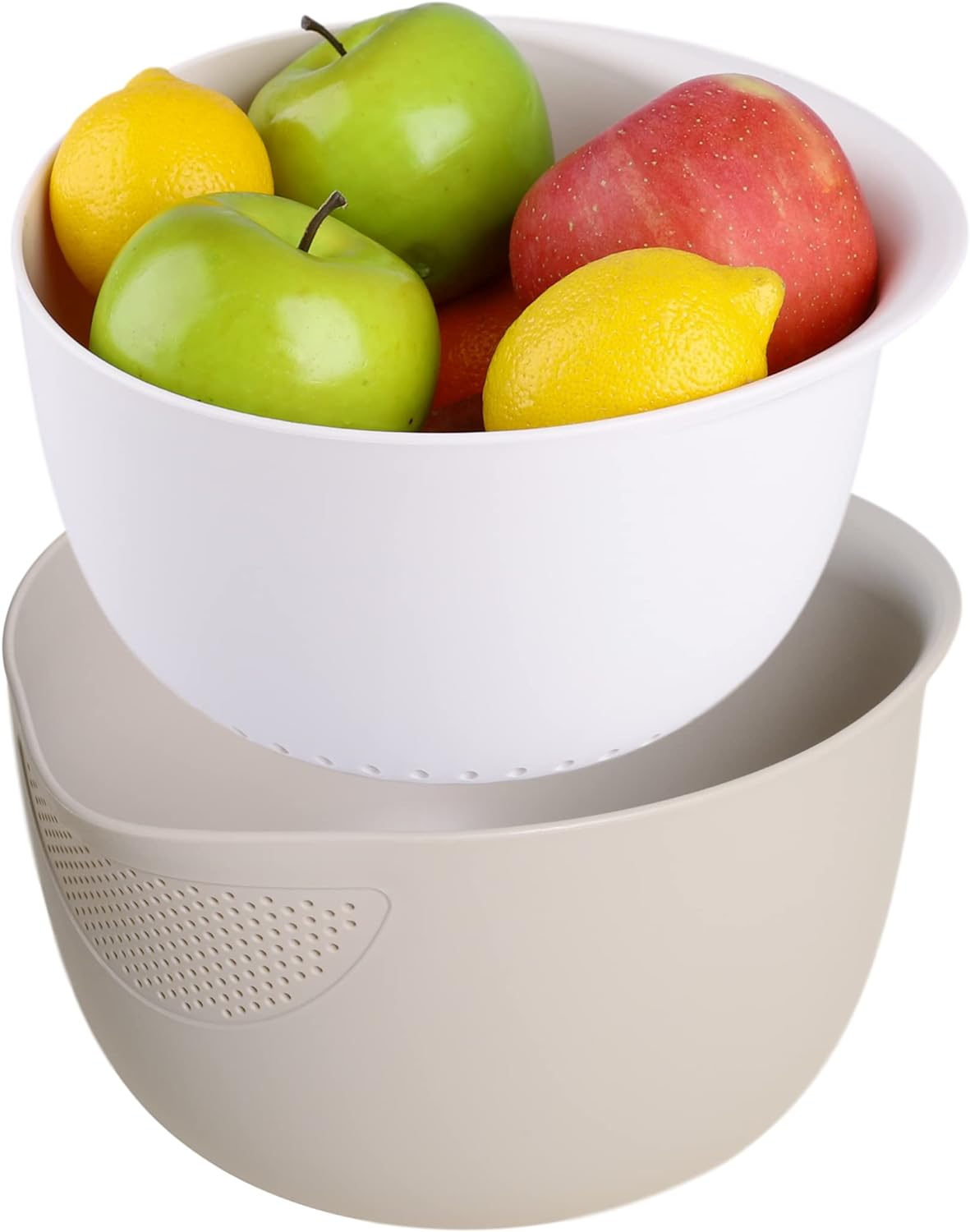 Multi-Purpose Rice Strainer and Colander Set - Perfect for Small Grains and Fresh Produce!