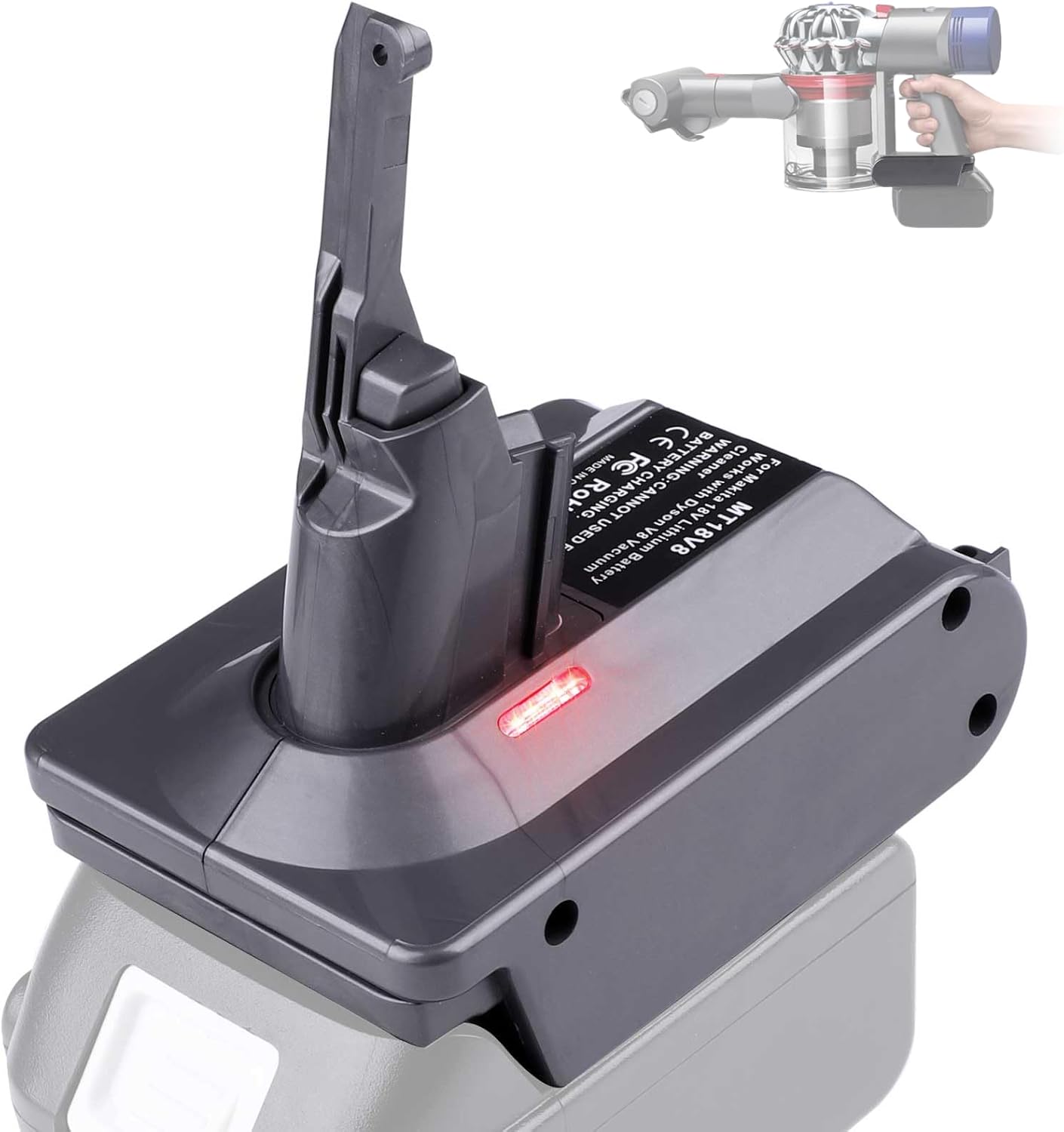 Dyson V7/V8 Battery Adapter for Makita 18V: Extend Cleaning Time!