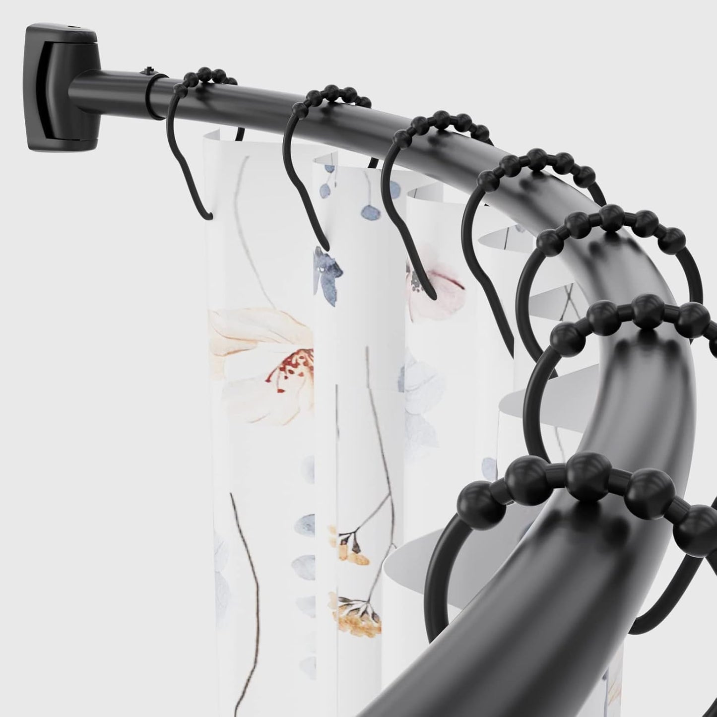 Chrsouly Adjustable Extra Wide Shower Rod - Rust-Proof Stainless Steel