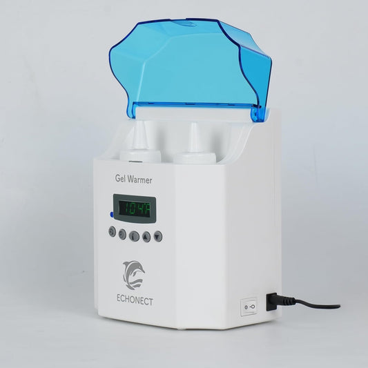 2-Bottle Gel Warmer + Ultrasound with 1-Year Warranty - Echonect
