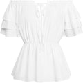 Scarlet Darkness Women Renaissance Off Shoulder Pirate Blouse