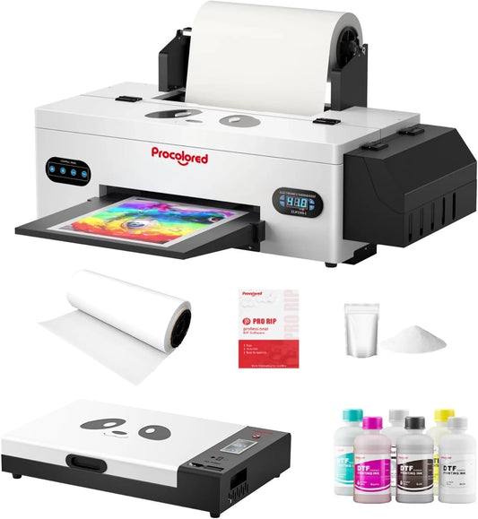 Procolored Panda A3 DTF Printer - White Ink & Semi-Automatic Cleaning