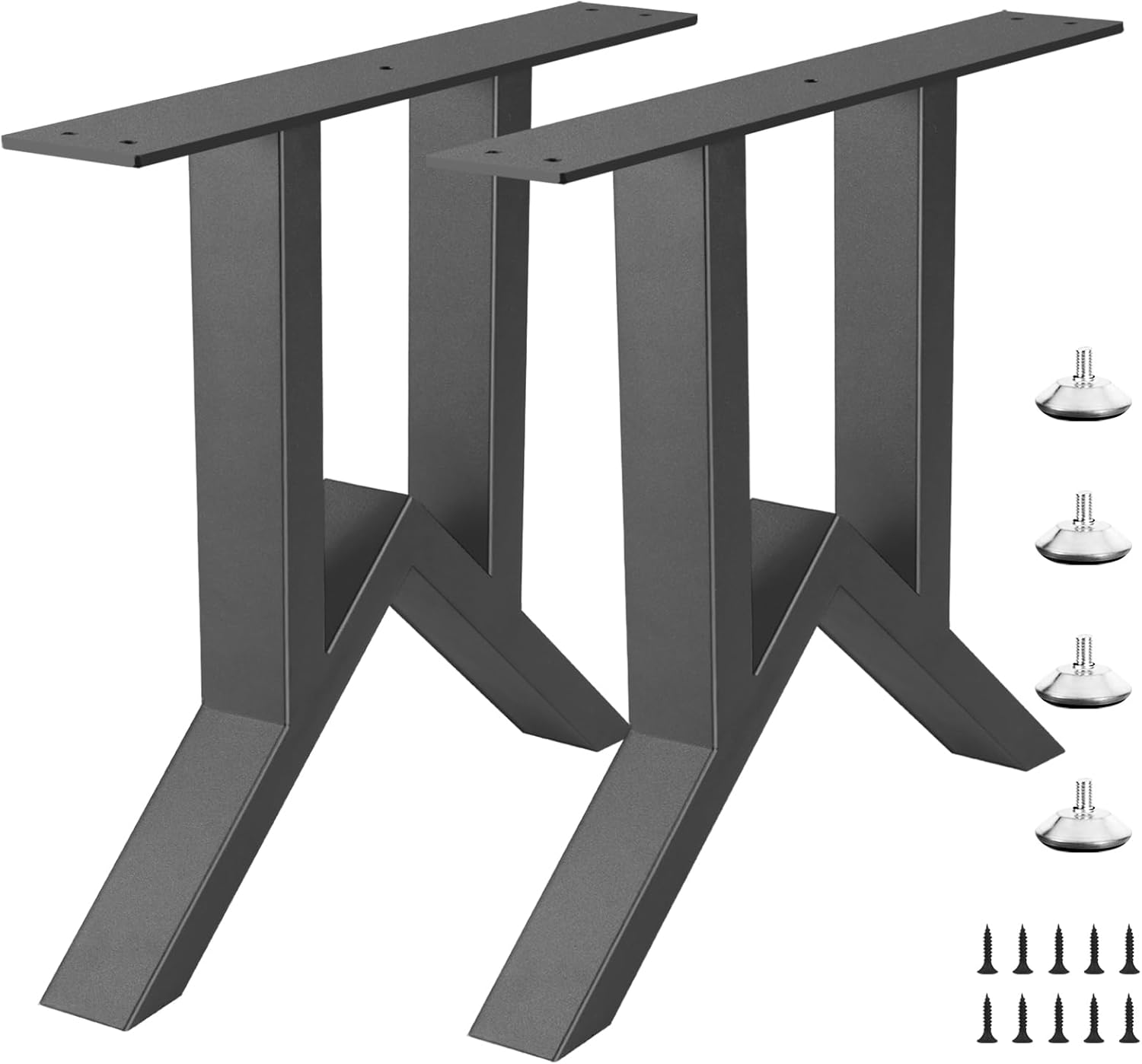 19 Inch Metal Table Legs for Heavy Duty Industrial Furniture